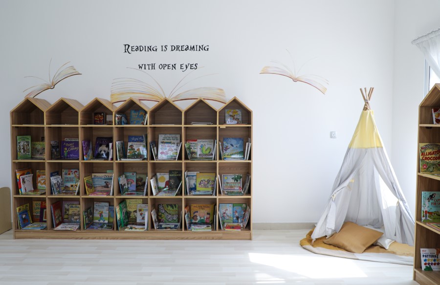 Children's library and reading corner